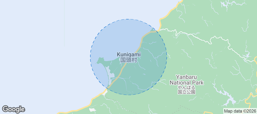 Kunigami Airbnb map